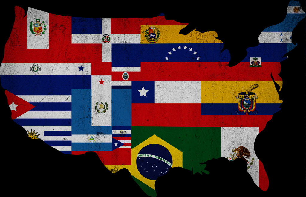 Latina American flags in the United States 