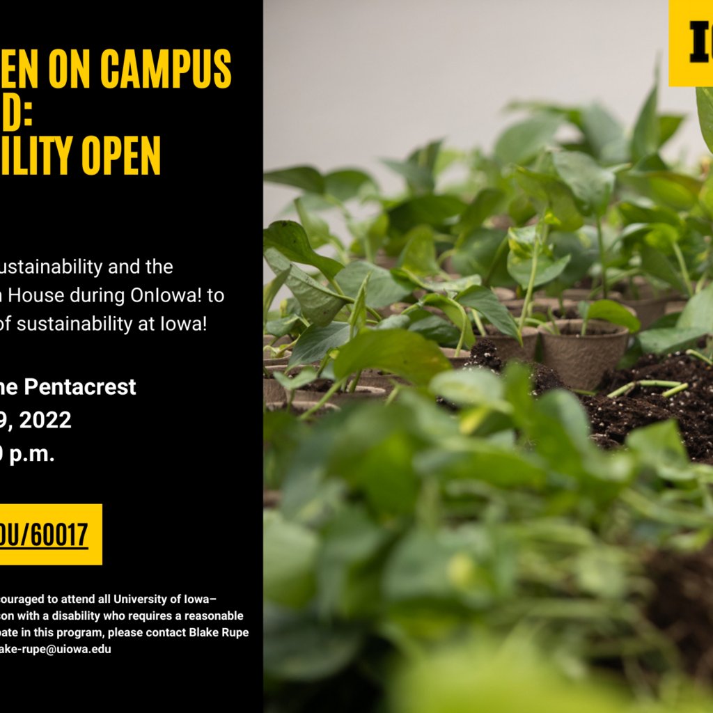  Living Green On Campus & Beyond: Office of Sustainability Open House  promotional image